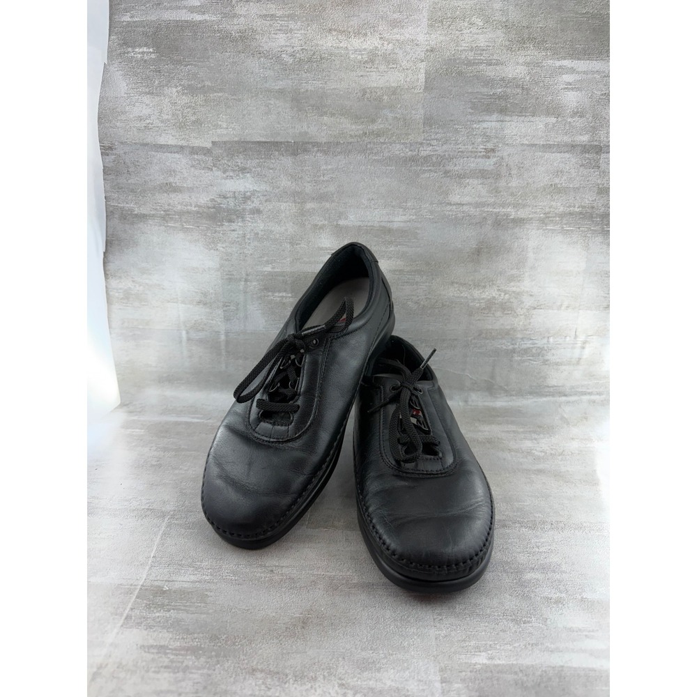 SAS Tripad Comfort Women Sz 9W Black Leather Lace Up Walking Shoes E8868183